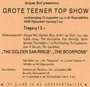 Golden Earring show announcement Den Haag - Houtrusthallen September 12, 1965